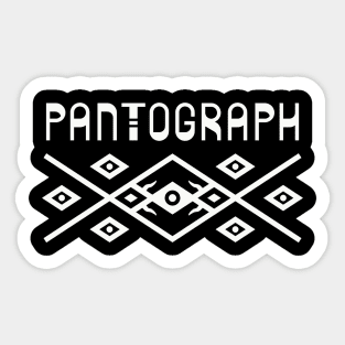 Pantograph (White) Sticker